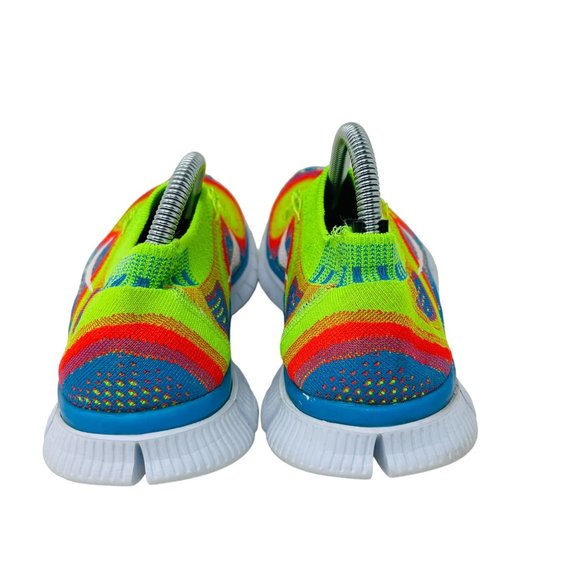 Nike Mens Free 5.0 Flyknit Rainbow Shoes 615805-316‎ main image 4
